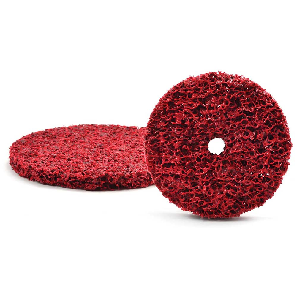 Superior Abrasives - 4 x 1/2" Extra Coarse Ceramic Deburring Disc - Exact Industrial Supply