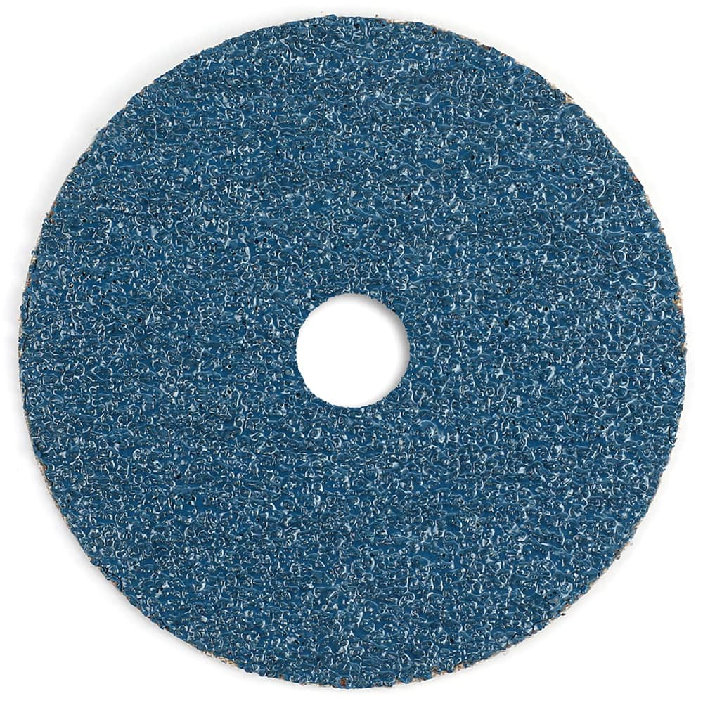 Superior Abrasives - Fiber Discs; Disc Diameter (Inch): 5 ; Abrasive Material: Zirconia Alumina ; Grit: 80 ; Center Hole Size (Inch): 7/8 ; Backing Material: Fiber ; Flexible: No - Exact Industrial Supply