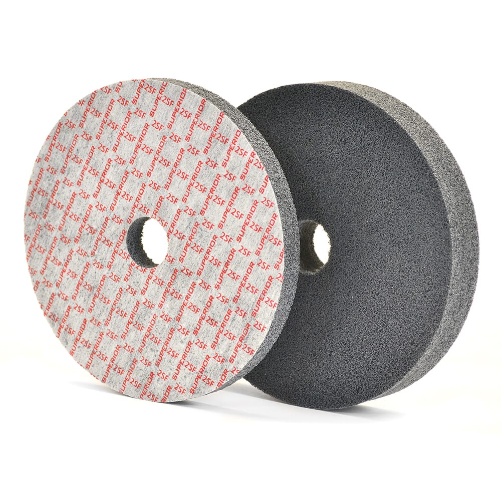 Superior Abrasives - Deburring Wheels; Wheel Type: Unitized ; Wheel Diameter (Inch): 6 ; Center Hole Size (Inch): 1 ; Abrasive Material: Silicon Carbide ; Grade: Fine ; Density: 2 - Exact Industrial Supply