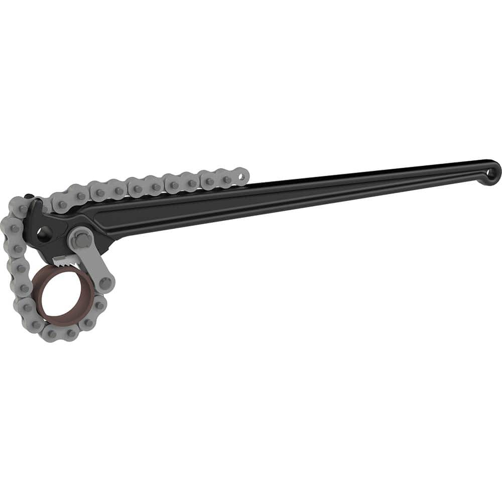 Petol - Chain & Strap Wrenches; Type: Chain Tong ; Maximum Pipe Capacity (Inch): 14 ; Chain/Strap Length: 56 (Inch); Handle Length: 27 (Inch) - Exact Industrial Supply