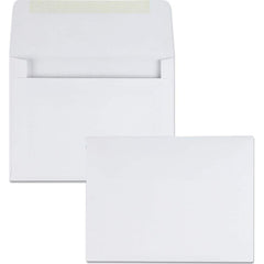 Quality Park - Mailers, Sheets & Envelopes; Type: Greeting Card Envelope ; Style: Gummed Flap ; Width (Inch): 5-3/4 ; Length (Inch): 4-3/8 ; Box Quantity: 500 ; Size: 4.38 x 5.75 - Exact Industrial Supply