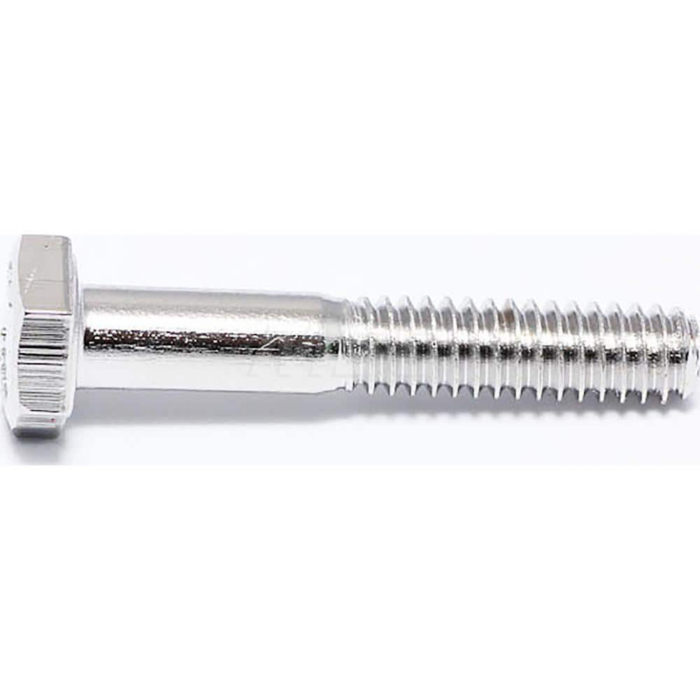 Hex Head Cap Screw: 1/4-20 x 1-1/2″, Grade 18-8 Stainless Steel, NL-19 Finish Partially Threaded, ANSI B18.2.1