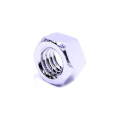 Hex Nut: Grade 316 Stainless Steel, NL-19 Finish Right Hand Thread, 1/2″ Across Flats, 2B, ANSI B18.2.2