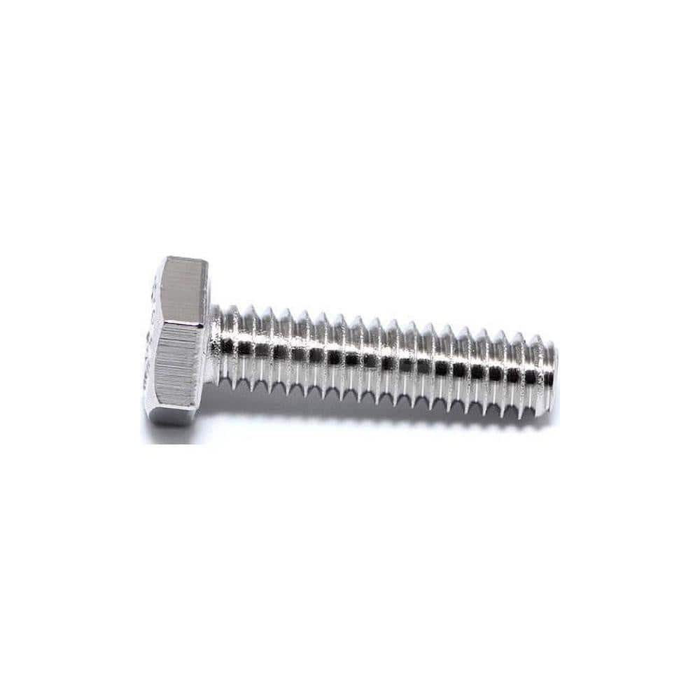 Hex Head Cap Screw: 7/16-14 x 1″, Grade 316 Stainless Steel, NL-19 Finish Fully Threaded, ANSI B18.2.1