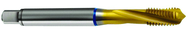 M5x0.80 6H 3-Flute Cobalt Blue Ring Semi-Bottoming 15 degree Spiral Flute Tap-TiN - Top Tool & Supply