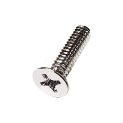 Machine Screw: #8-32 x 1/4″, Flat Head, Phillips Stainless Steel, NL-19 Finish, Grade 18-8, ANSI B18.6.3