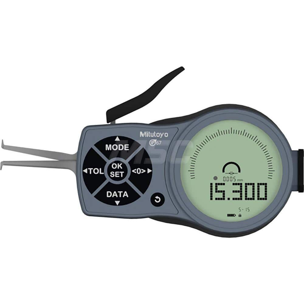 Inside Dial Caliper Gages; Minimum Measurement (mm): 0; Maximum Measurement (Inch): 0.59; Maximum Measurement (mm): 0.59; Measuring Depth: 35 mm; 1.37 in; Graduation (Decimal Inch): 0.0002; Accuracy (Decimal Inch): 0.015mm; .0008 in; Accuracy (mm): 0.015m