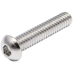 Socket Cap Screw: 5/16-18 x 3/4, Stainless Steel, NL-19 Finish Fully Threaded, DIN 7380