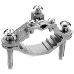 Burndy - Grounding Clamps; Clamp Type: Grounding Clamp ; Minimum Compatible Pipe Size (Inch): 1/2 ; Maximum Compatible Pipe Size (Inch): 1 ; Compatible Wire Size (AWG): 10-2 ; Overall Length (Inch): 2.34 ; Overall Length (Decimal Inch): 2.34 - Exact Industrial Supply