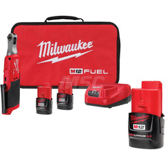 Cordless Impact Wrench: 12V, 1/4″ Drive, 450 RPM 2 M12 Battery Included, Charger Included