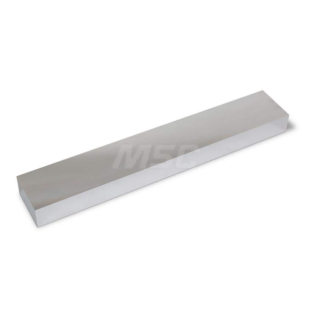 Aluminum Precision Sized Plate: Precision Ground, 12″ Long, 2″ Wide, 1″ Thick, Alloy 2024