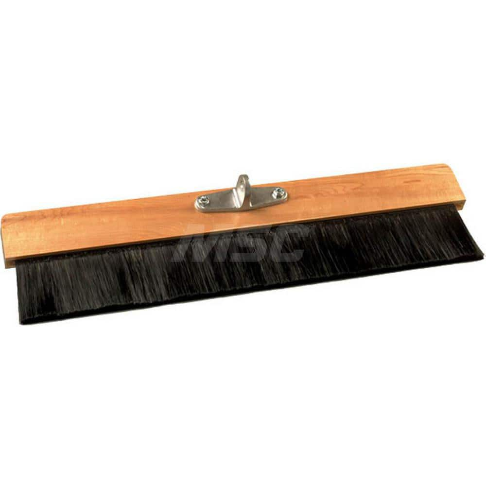 Push Broom: 36″ Wide, Polypropylene Bristle 3-1/4″ Bristle Length, Wood Block, Bolt-On Handle Connection