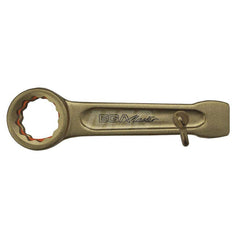 Box End Striking Wrench: 32 mm, 12 Point, Single End 185 mm OAL, Beryllium & Copper, Satin Finish