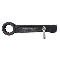 Box End Striking Wrench: 2-3/8″, 12 Point, Single End 270 mm OAL, Steel, Black Finish