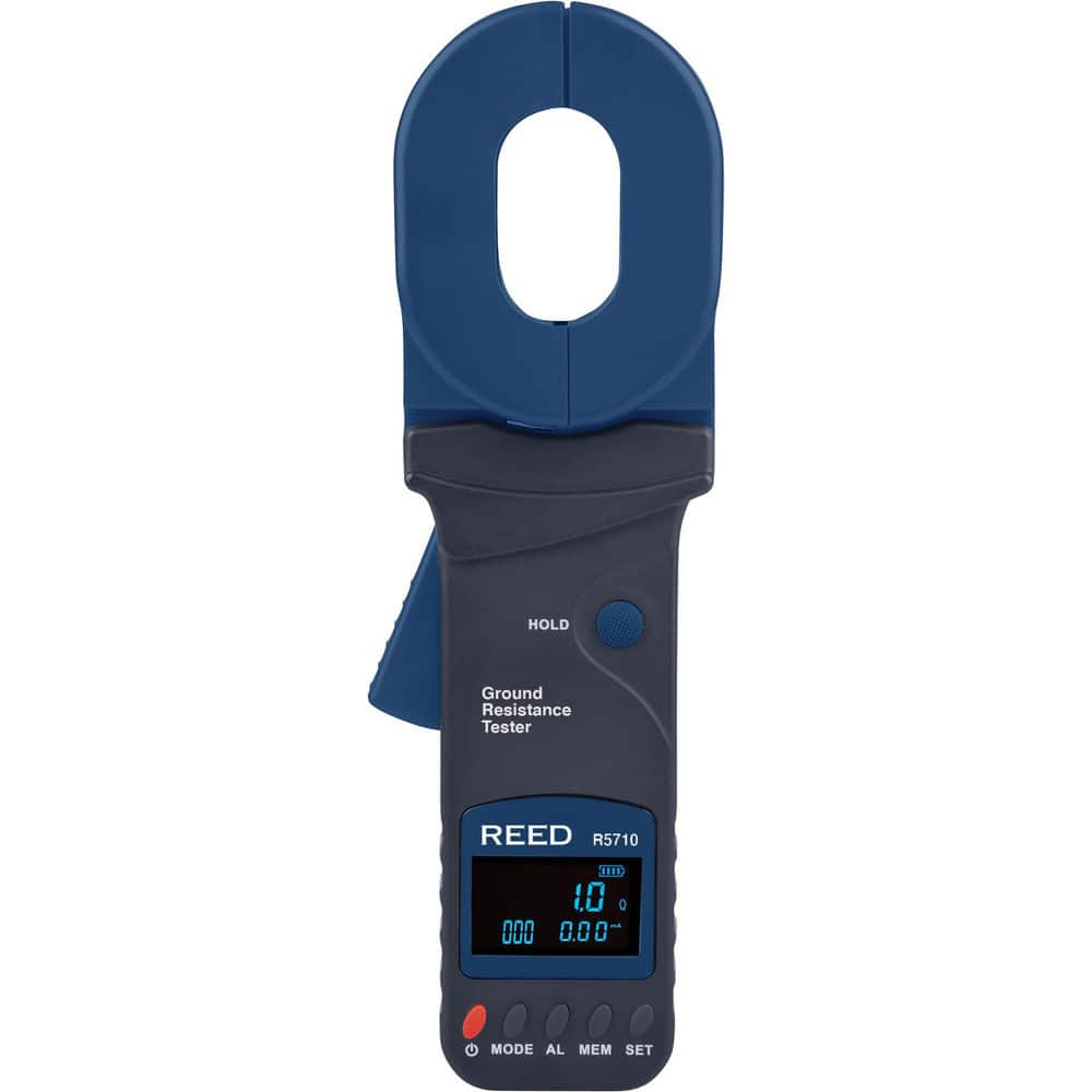 Clamp Meters; Clamp Meter Type: Leakage; Earth Ground; Measures: Amps; Resistance; Milliamps; Jaw Style: Clamp-on; Display Type: Digital; Batteries Included: Yes; Number Of Batteries: 4; Battery Chemistry: Alkaline; Auto Power Off: Yes