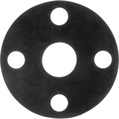 USA Sealing - Flange Gasketing; Nominal Pipe Size: 2 (Inch); Inside Diameter (Inch): 2-3/8 ; Thickness: 1/16 (Inch); Outside Diameter (Inch): 6-1/2 ; Material: EPDM Rubber ; Color: Black - Exact Industrial Supply