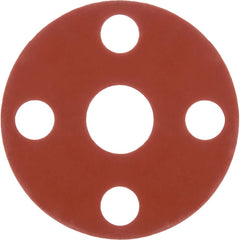 USA Sealing - Flange Gasketing; Nominal Pipe Size: 3/4 (Inch); Inside Diameter (Inch): 1 ; Thickness: 1/16 (Inch); Outside Diameter (Inch): 3-7/8 ; Material: SBR Rubber ; Color: Red - Exact Industrial Supply