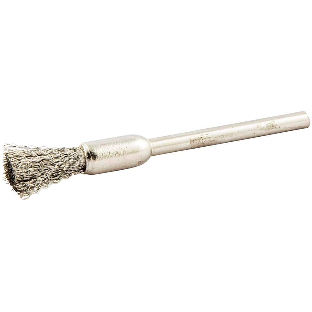 Norton - End Brushes Brush Diameter (Inch): 1/4 Fill Material: Stainless Steel - Top Tool & Supply