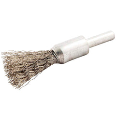 Norton - End Brushes Brush Diameter (Inch): 1/2 Fill Material: Stainless Steel - Top Tool & Supply