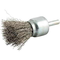 Norton - End Brushes Brush Diameter (Inch): 1 Fill Material: Stainless Steel - Top Tool & Supply