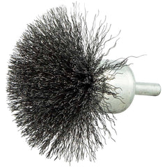 Norton - End Brushes Brush Diameter (Inch): 3 Fill Material: Carbon Steel - Top Tool & Supply