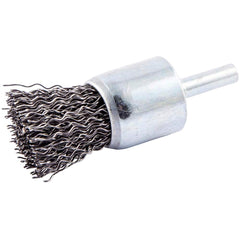 Norton - End Brushes Brush Diameter (Inch): 1 Fill Material: Carbon Steel - Top Tool & Supply