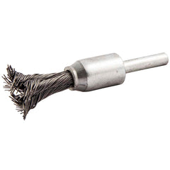 Norton - End Brushes Brush Diameter (Inch): 1/2 Fill Material: Carbon Steel - Top Tool & Supply