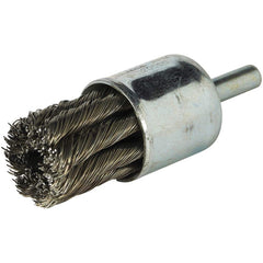 Norton - End Brushes Brush Diameter (Inch): 1 Fill Material: Carbon Steel - Top Tool & Supply