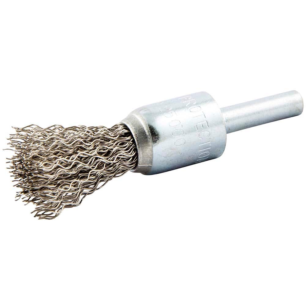 Norton - End Brushes Brush Diameter (Inch): 1/2 Fill Material: Stainless Steel - Top Tool & Supply