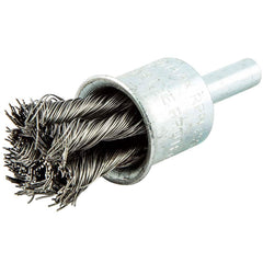 Norton - End Brushes Brush Diameter (Inch): 3/4 Fill Material: Carbon Steel - Top Tool & Supply