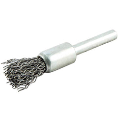 Norton - End Brushes Brush Diameter (Inch): 1/2 Fill Material: Carbon Steel - Top Tool & Supply