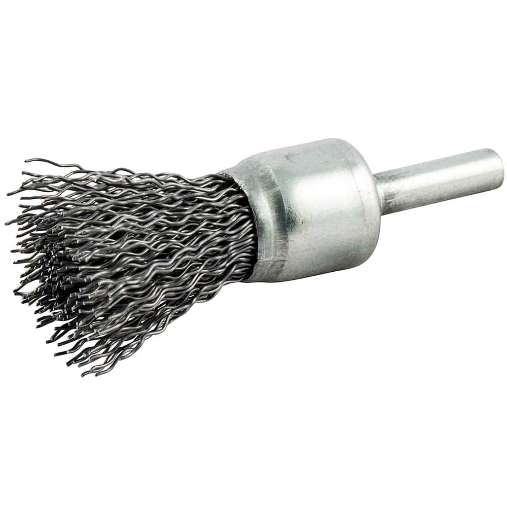 Norton - End Brushes Brush Diameter (Inch): 3/4 Fill Material: Carbon Steel - Top Tool & Supply