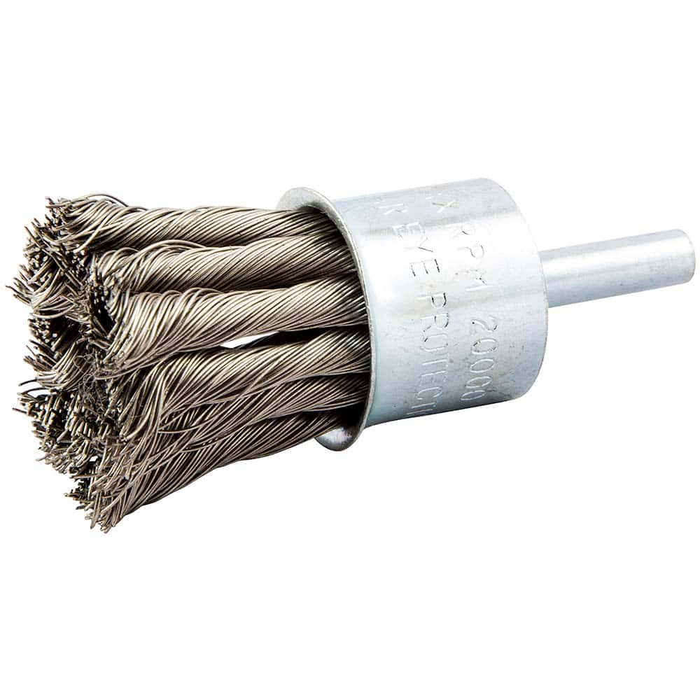 Norton - End Brushes Brush Diameter (Inch): 1 Fill Material: Stainless Steel - Top Tool & Supply