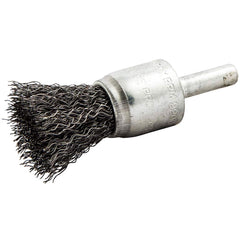 Norton - End Brushes Brush Diameter (Inch): 3/4 Fill Material: Carbon Steel - Top Tool & Supply