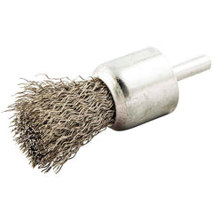 Norton - End Brushes Brush Diameter (Inch): 1 Fill Material: Stainless Steel - Top Tool & Supply