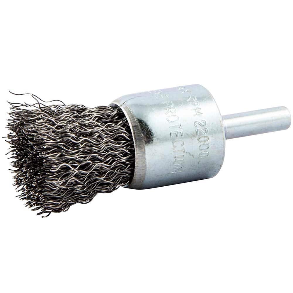 Norton - End Brushes Brush Diameter (Inch): 1 Fill Material: Carbon Steel - Top Tool & Supply