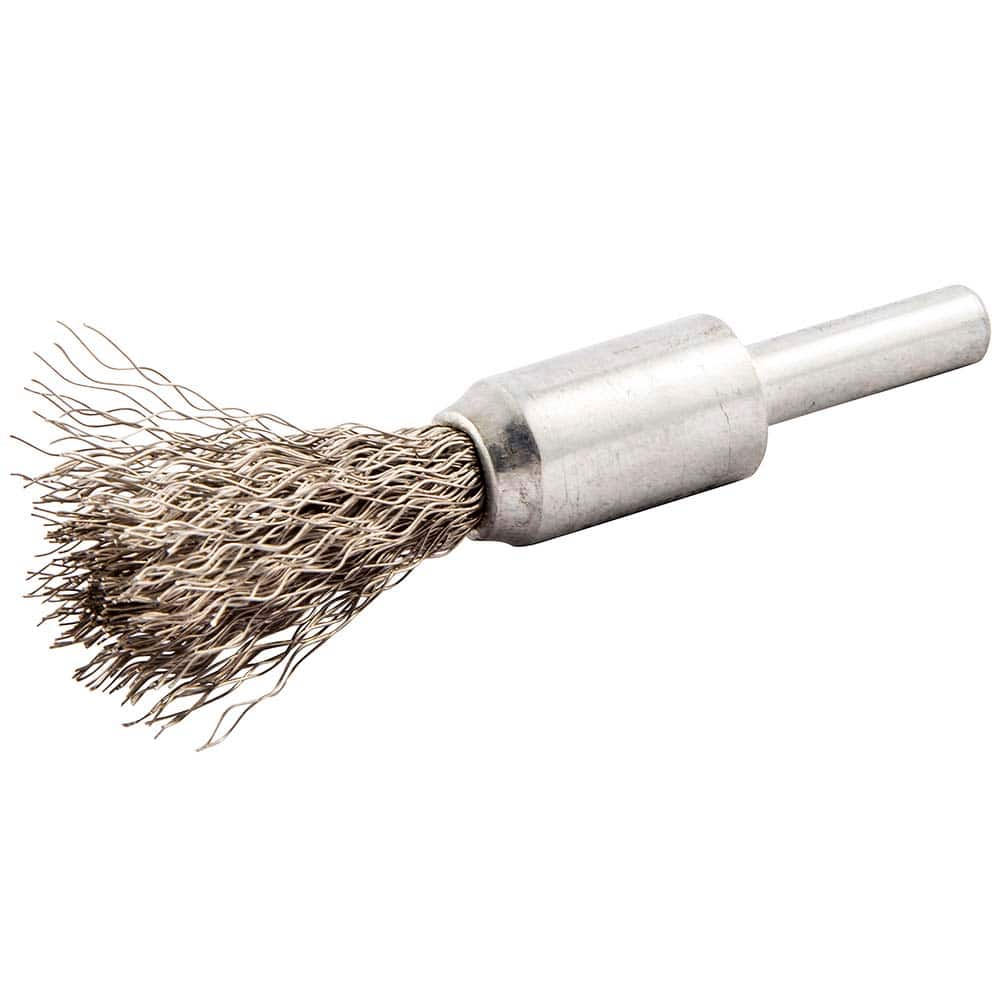 Norton - End Brushes Brush Diameter (Inch): 1/2 Fill Material: Stainless Steel - Top Tool & Supply