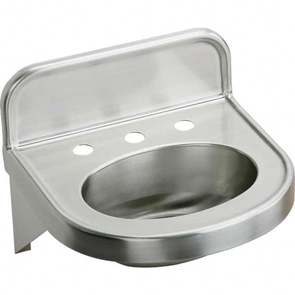 ELKAY - Stainless Steel Sinks Type: Lavatory Sink-Wall Hung Outside Length: 18 (Inch) - Top Tool & Supply