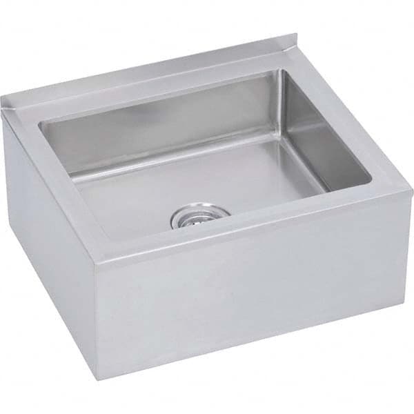 ELKAY - Stainless Steel Sinks Type: Mop Sink-Floor Mounted Outside Length: 32 (Inch) - Top Tool & Supply