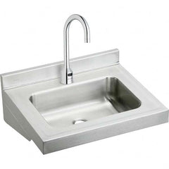 ELKAY - Stainless Steel Sinks Type: Lavatory Sink-Wall Hung Outside Length: 22 (Inch) - Top Tool & Supply