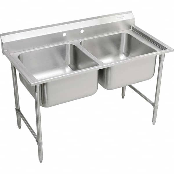 ELKAY - Stainless Steel Sinks Type: Scullery Sink Outside Length: 47-1/4 (Inch) - Top Tool & Supply