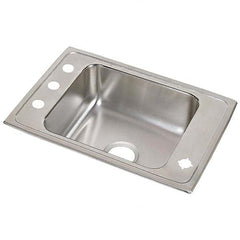 ELKAY - Stainless Steel Sinks Type: Drop In Sink Outside Length: 22 (Inch) - Top Tool & Supply