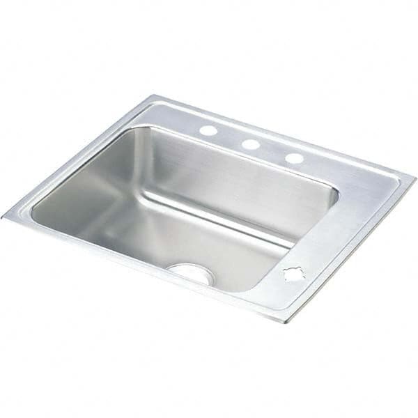 ELKAY - Stainless Steel Sinks Type: Drop In Sink Outside Length: 22 (Inch) - Top Tool & Supply