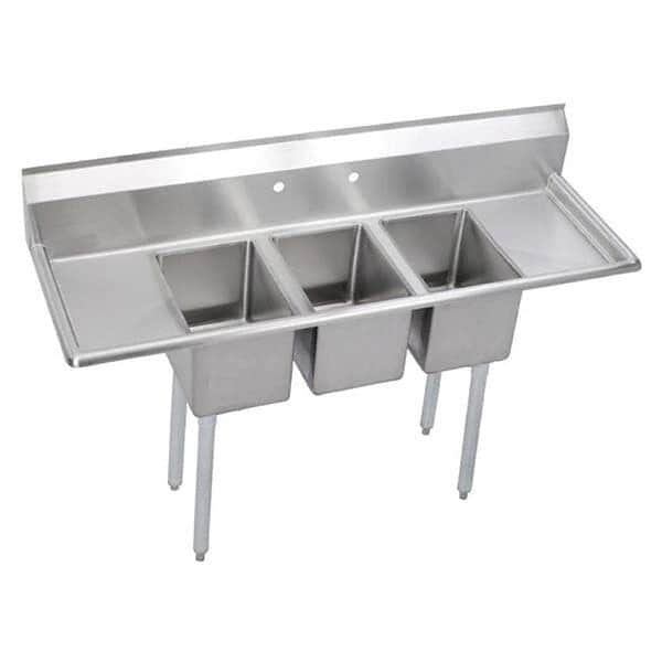 ELKAY - Stainless Steel Sinks Type: Scullery Sink Outside Length: 64 (Inch) - Top Tool & Supply