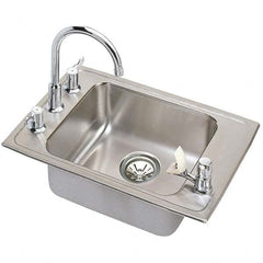 ELKAY - Stainless Steel Sinks Type: Drop In Sink Outside Length: 37-1/4 (Inch) - Top Tool & Supply