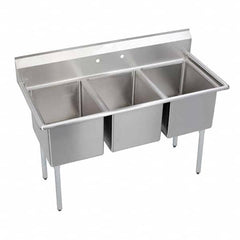 ELKAY - Stainless Steel Sinks Type: Scullery Sink Outside Length: 57 (Inch) - Top Tool & Supply