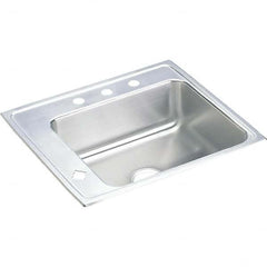 ELKAY - Stainless Steel Sinks Type: Drop In Sink Outside Length: 22 (Inch) - Top Tool & Supply