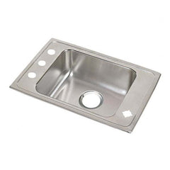 ELKAY - Stainless Steel Sinks Type: Drop In Sink Outside Length: 31 (Inch) - Top Tool & Supply