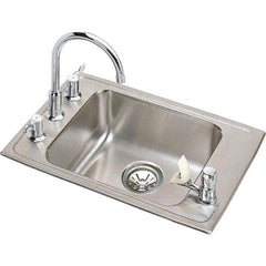 ELKAY - Stainless Steel Sinks Type: Drop In Sink Outside Length: 22 (Inch) - Top Tool & Supply