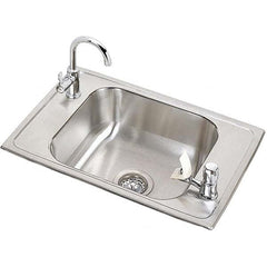 ELKAY - Stainless Steel Sinks Type: Drop In Sink Outside Length: 25 (Inch) - Top Tool & Supply